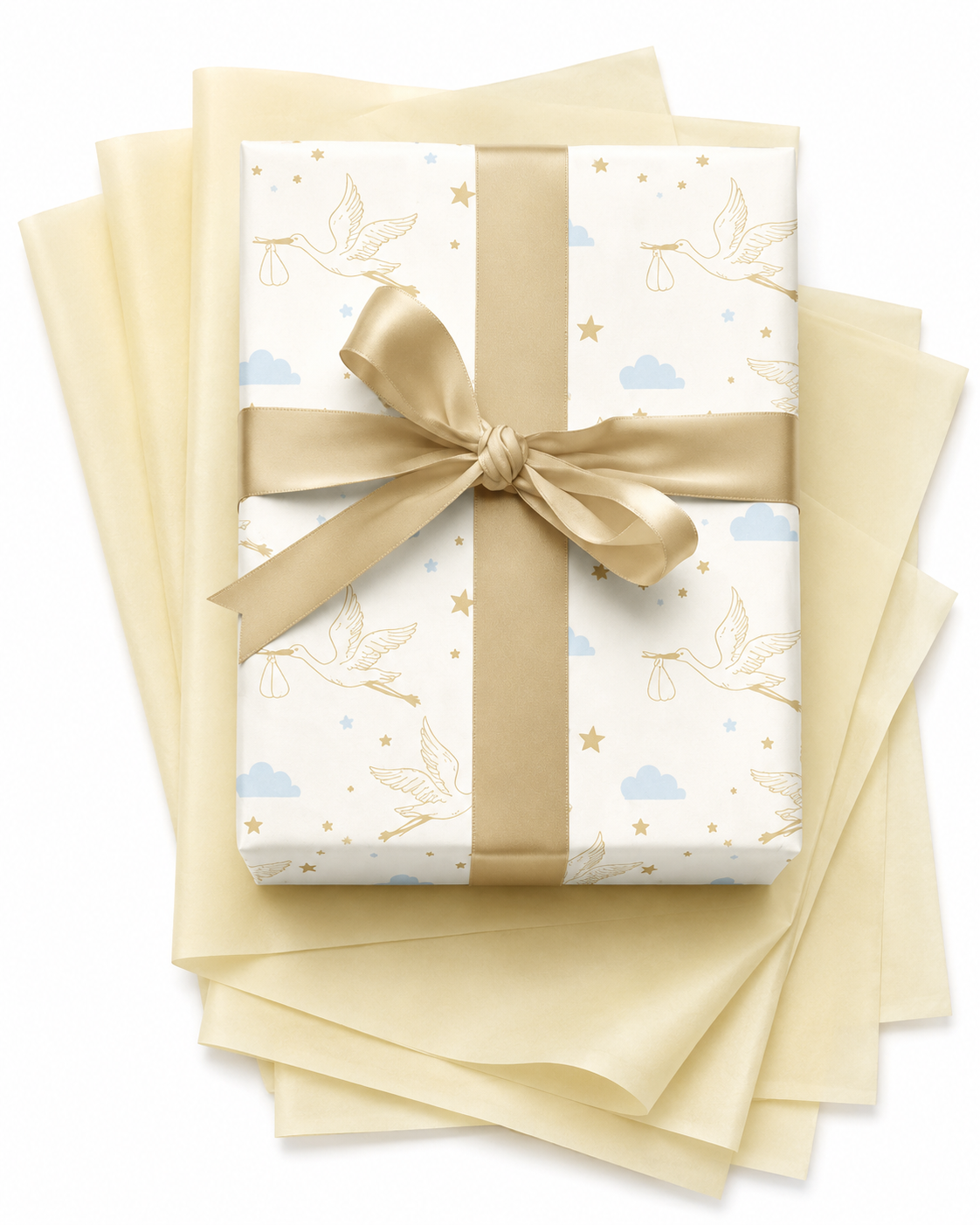 New Arrivals — Baby and shower gifting, wrapped as a collection.